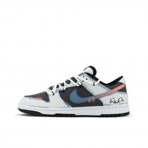 Nike Кроссовки для скейтбординга Dunk Orangutan Mischief XJDD Cyber Car Leather Low top, унисекс, черный и серый
