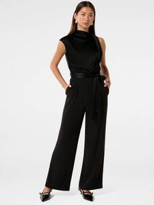 Асимметричный комбинезон из атласа сиенны Forever New, черный