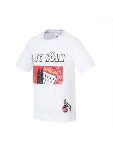 Футболка Венделинштрассе белого цвета Fußballverein 1. FC Köln