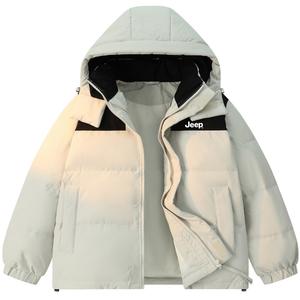 Пуховик Unisex с капюшоном Moderate Jeep, экрю