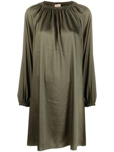 Blanca Vita платье с длинными рукавами и сборками, зеленый