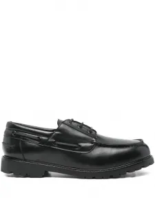 Кожаные топсайдеры Guston на шнуровке Studio Nicholson, черный