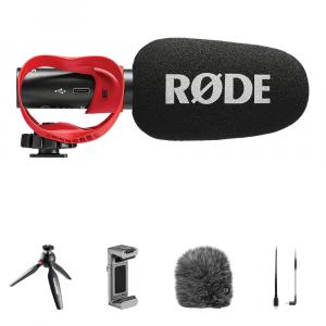 Настольный комплект аналогового/USB-микрофона RODE VideoMic GO II-H для устройств Apple Lightning