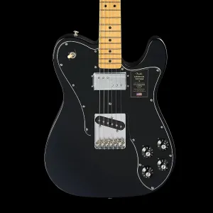 Fender American Vintage II 1977 Telecaster с грифом из клена - черный-черный