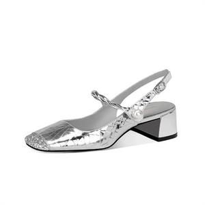 Женские туфли Мэри Джейн на массивном каблуке JESSICA SOPHIA, золотистые