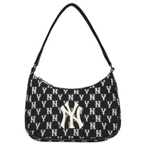 Сумка через плечо NY Yankees Monogram Collection женская черно-белая MLB