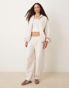 Спортивные брюки-бочонки ASOS DESIGN цвета овсянки