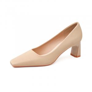 WESTLINK Женские туфли на платформе с массивным каблуком 6 см абрикос, цвет Apricot