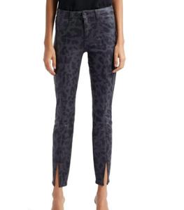 Джинсы женские L'Agence, цвет black tone leopard coated