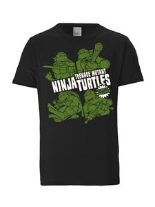 Футболка Черепашки-ниндзя - Turtle Power в черном цвете Logoshirt