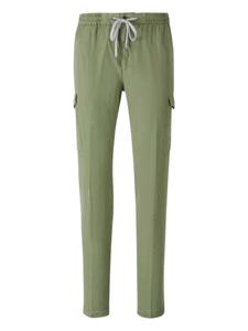 Зауженные брюки с карманами-карго PT Torino, зеленый