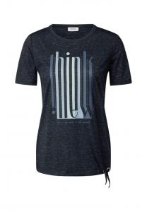 Футболка с драгоценными камнями Cecil, цвет 35512 universal b