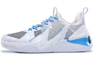 Баскетбольные кроссовки мужские низкие белые/средние синие Peak