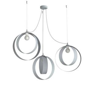 Подвесной светильник Lumicom Shell X3, 40x40x40 см, серый