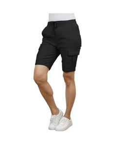 Женские свободные эластичные шорты-джоггеры Super Flex из ткани карго Galaxy By Harvic, Black