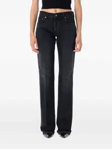 Прямые джинсы Carly средней посадки Haikure, черный