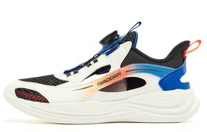 Легкие низкие кроссовки для бега для детей с амортизаторами QIAODAN, слоновая кость/белый