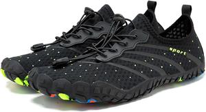 Мужские и женские повседневные водные туфли, оксфорды ретро классические удобные формальные дерби, закрытый носок, мелкая посадка, широкие повседневные туфли, удобная обувь для вождения и прогулок, формальная обувь, походные ботинки Dzbajrqm, черный