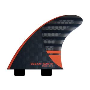 Киль для серфинга Ocean & Earth OE3 Speed Dual Tab, серебряный