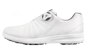 Амортизирующие противоскользящие и износостойкие низкие женские гольф-туфли белые PGM
