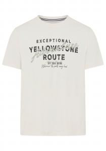 Футболка 'Man's World' в бежевом цвете