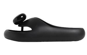 Женские черные шлепанцы LOEWE устойчивые к истиранию