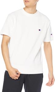 Мужская толстовка Champion C3-X013 с коротким рукавом и круглым вырезом, короткий рукав, толстовка с круглым вырезом, короткий рукав, короткий рукав, флисовая подкладка, хлопок, США, белый