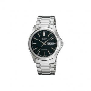 Часы Casio Analog, арт. MTP-1239D-1A, серебро/черный