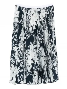 Плиссированная юбка миди с цветочным принтом Nº21, синий