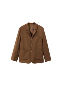 Пиджак стандартного кроя MANGO MAN Bergamo, карамель