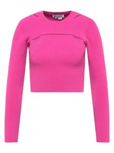 Женский вязаный свитер розового цвета myMO ATHLSR