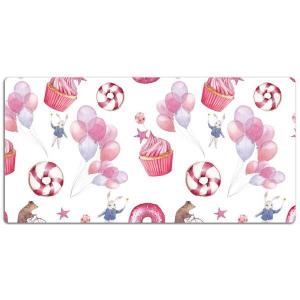 Настольный коврик Tulup Süßigkeiten und Ballons., 120x60x1 см, зеленый