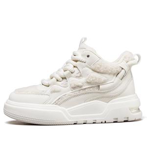 Низкие женские скейтерские кеды YEARCON, бежевый/белый