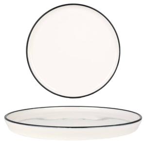 Тарелка обеденная Rinart Black Edge 2er set, белый - фарфор - 28 х 2 х 28 см