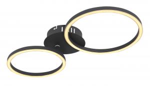 Потолочный светодиодный светильник, опаловый/черный Globo, опал/черный