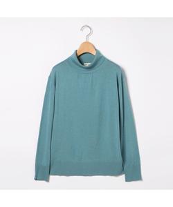 Вязаный свитер из шерсти и шелка