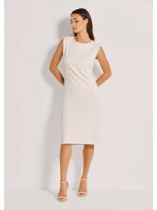 MADELEINE Элегантное платье без рукавов с текстурой «галька»