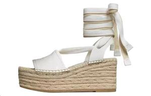 T Monogram Сандалии на одной бретели 3 см Женские Белые TORY BURCH