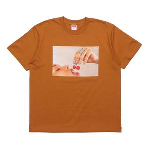 Футболка ss20 week 1 cherries tee cherry short sleeve orange Supreme, оранжевый