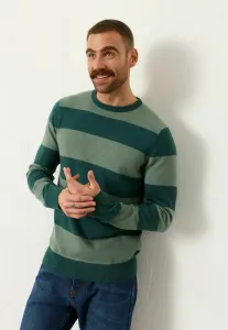 Высокий джемпер в тональную полоску Fatface, Emerald Green