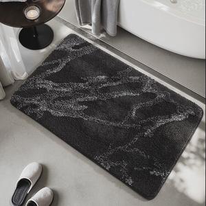Dajiang Ковер для ванной 61x91 см, впитывающий, антискользящий, с золотым узором, набор из 2 шт