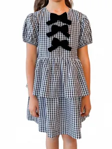 Платье Isadora Solid с пышными рукавами, черно-белое Sea