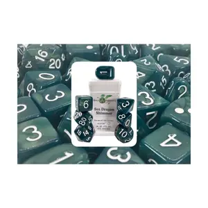 Poly Set Steel Dragon Shimmer с Arch'd4, металлизированные чернила (7), Game Dice - Shimmer (Role 4 Initiative)