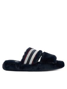 Тапочки Tommy Hilfiger Hilfiger Fur Slipper FW0FW08854, темно-синий