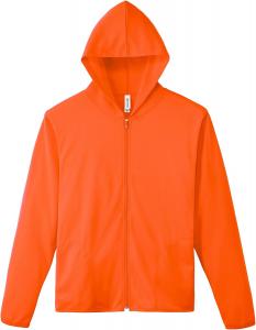Мужская толстовка на молнии Glimmer 00338-AMZ, плотность ткани 4,4 унции, быстросохнущая, с длинными рукавами, с защитой от УФ-излучения, оранжевый