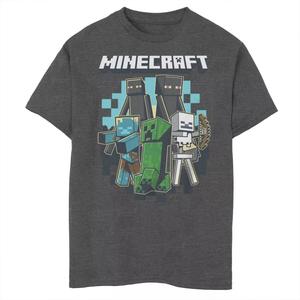Футболка с рисунком Minecraft Enderman Creeper Skeleton Archer Frozen Zombie для мальчиков 8–20 лет Minecraft