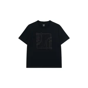 HERMES Обычная футболка женская черная