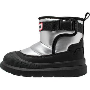 Детские зимние ботинки для детей HOBIBEAR, черный/серебряный