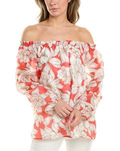 Топ с оборками Anne Klein, красный