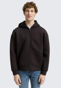 Толстовка TOM TAILOR DENIM Zip-up sweatshirt, Night Watch Black/Black
